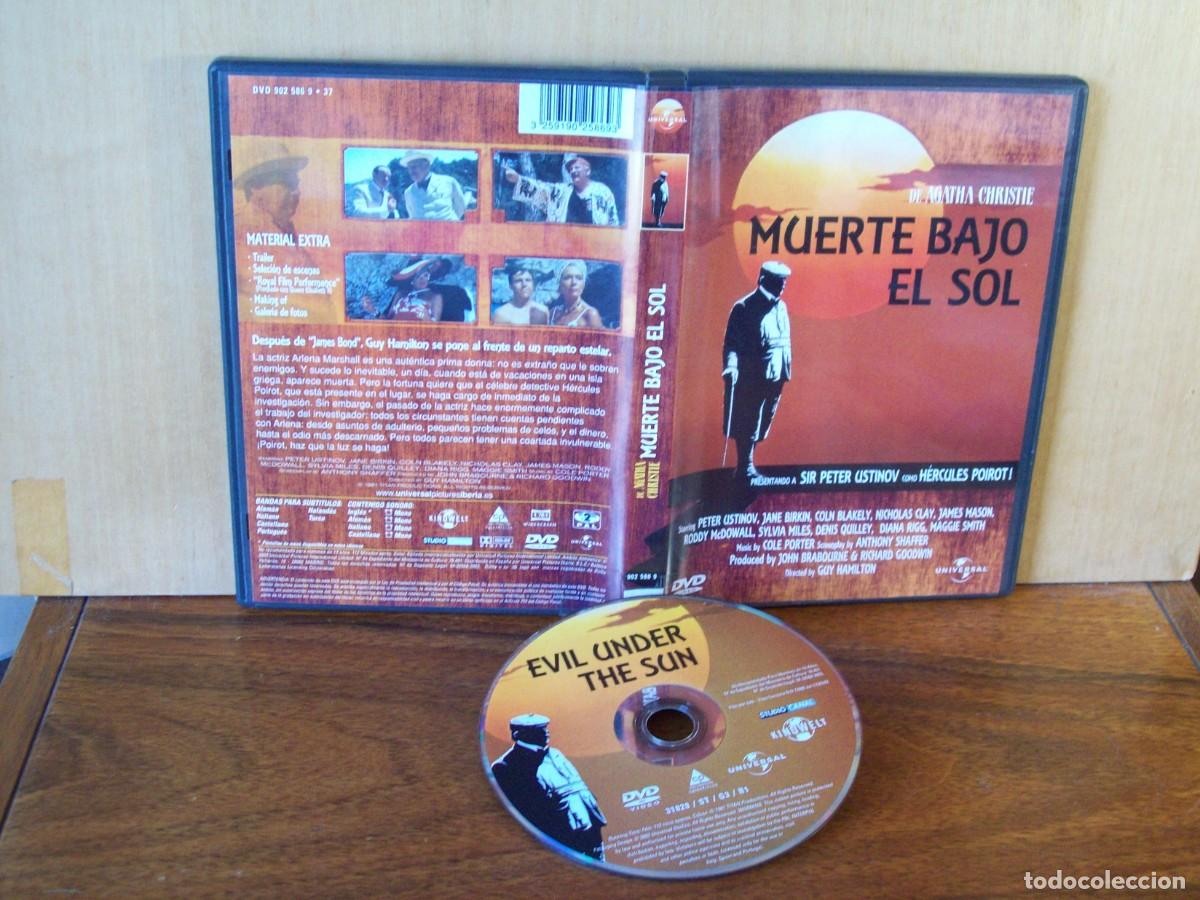 Cine: MUERTE BAJO EL SOL DE AGATHA CHRISTIE - PETER USTINOV - JANE BIRKIN -JAMES MASON - DVD