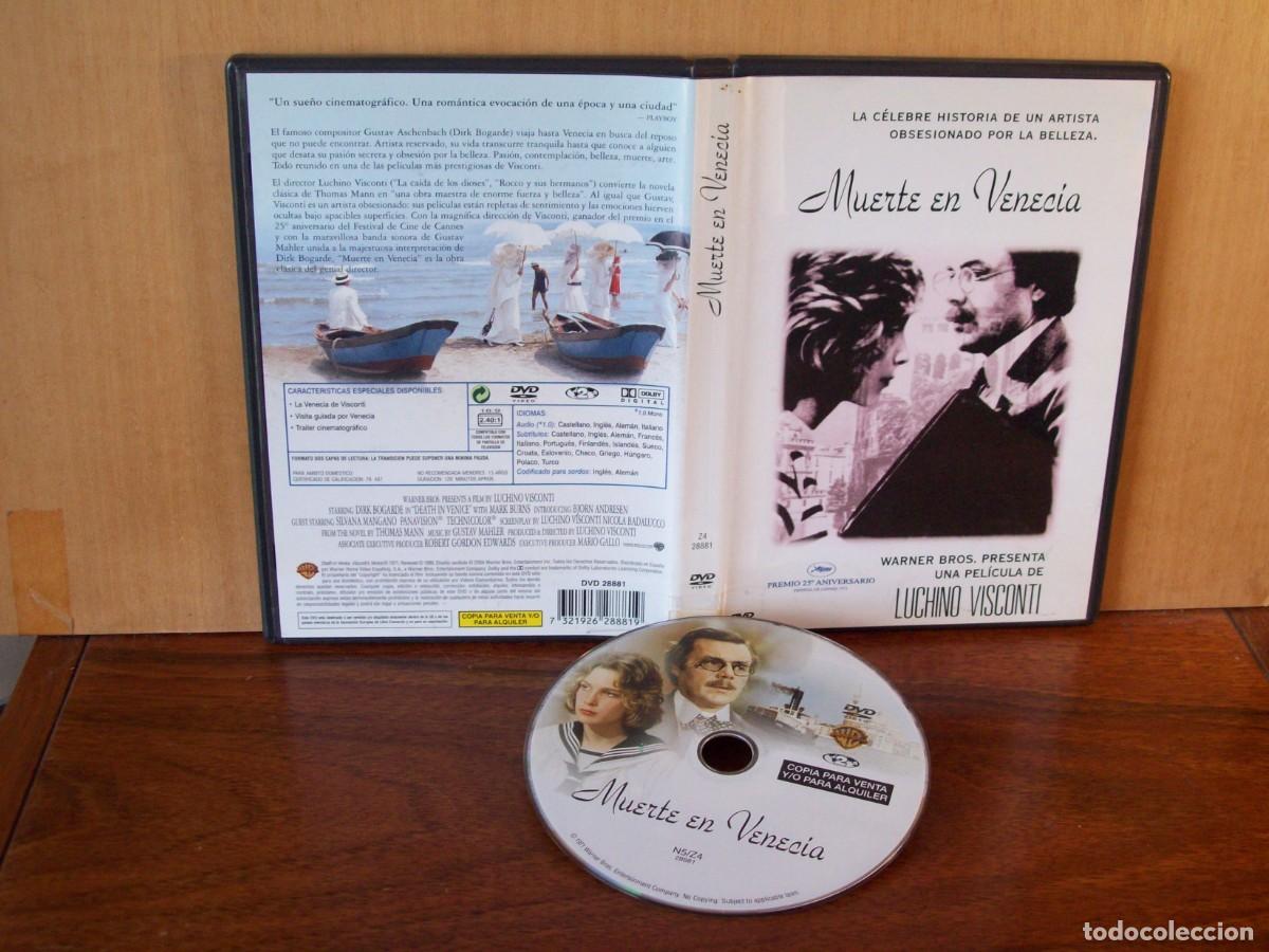 Cine: MUERTE EN VENECIA - DIRK BOGARDE - MARK BURNS - BJORN ANDRESEN - DVD