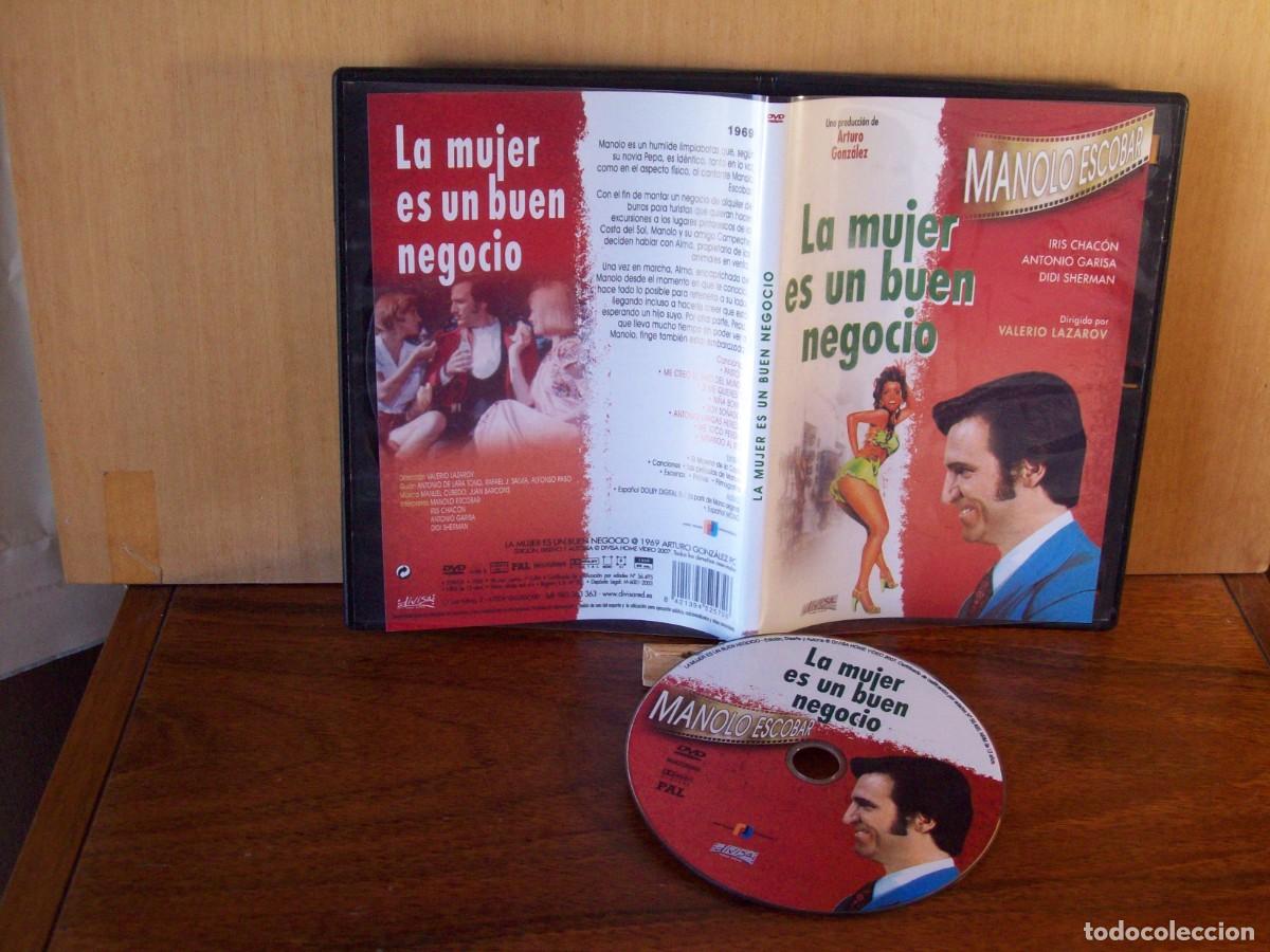 Cine: LA MUJER ES UN BUEN NEGOCIO - MANOLO ESCOBAR - ANTONIO GARISA - DVD CAJA FINA