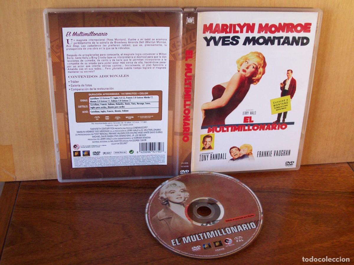 Cine: EL MULTIMILLONARIO - MARILYN MONROE - YVES MONTAND - TONY RANDALL - DVD
