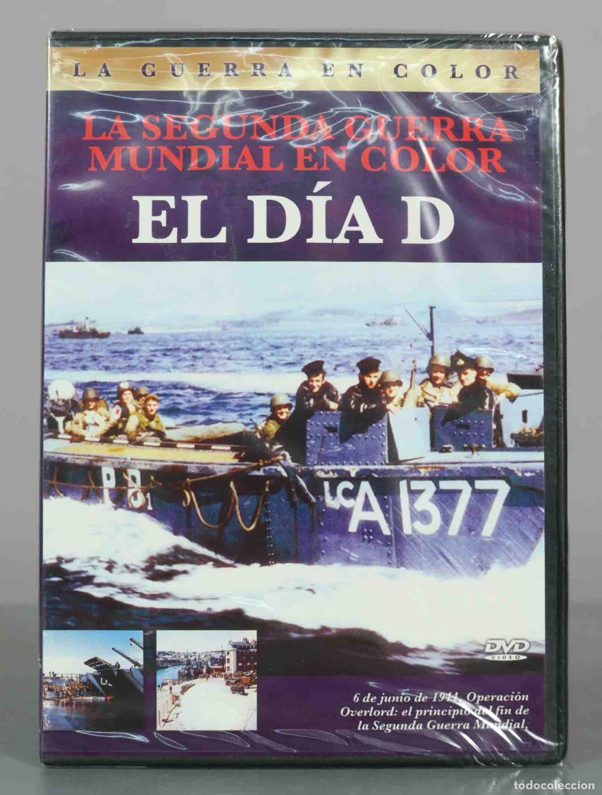 Cine: DVD. La Segunda Guerra Mundial en Color: El D&iacute;a D - Operaci&oacute;n Overlord - John Hurt PRECINTADO
