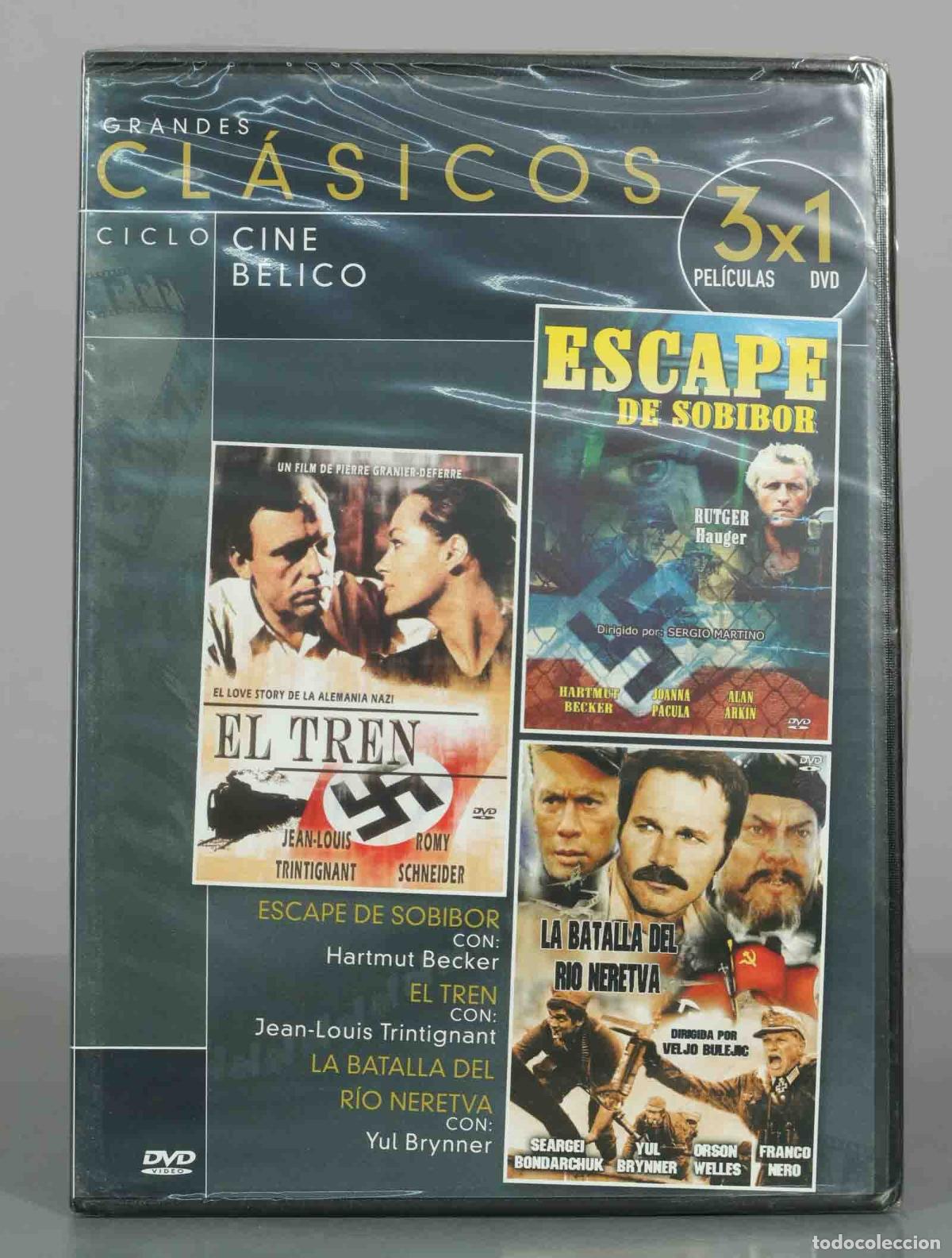 Cinema: DVD. La Batalla del R&iacute;o Neretva el tren. escape de sobibor PRECINTADO....
