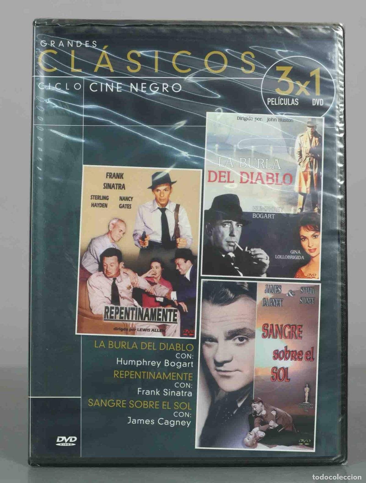 Cinema: DVD. La Burla del Diablo, Repentinamente, Sangre sobre el Sol - Humphrey Bogart, Frank S PRECINTADO