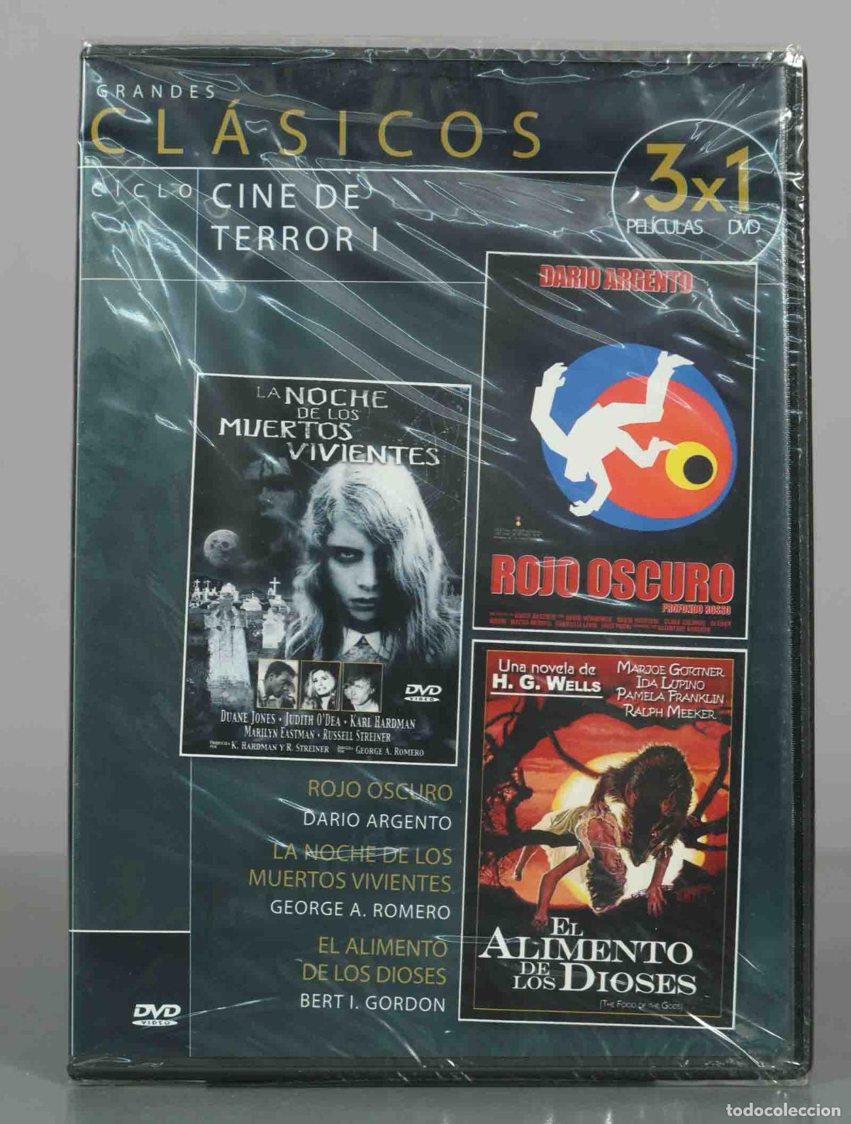 Cinema: DVD. Ciclo Cine de Terror I - La noche de los muertos vivientes, Rojo oscuro, El aliment PRECINTADO