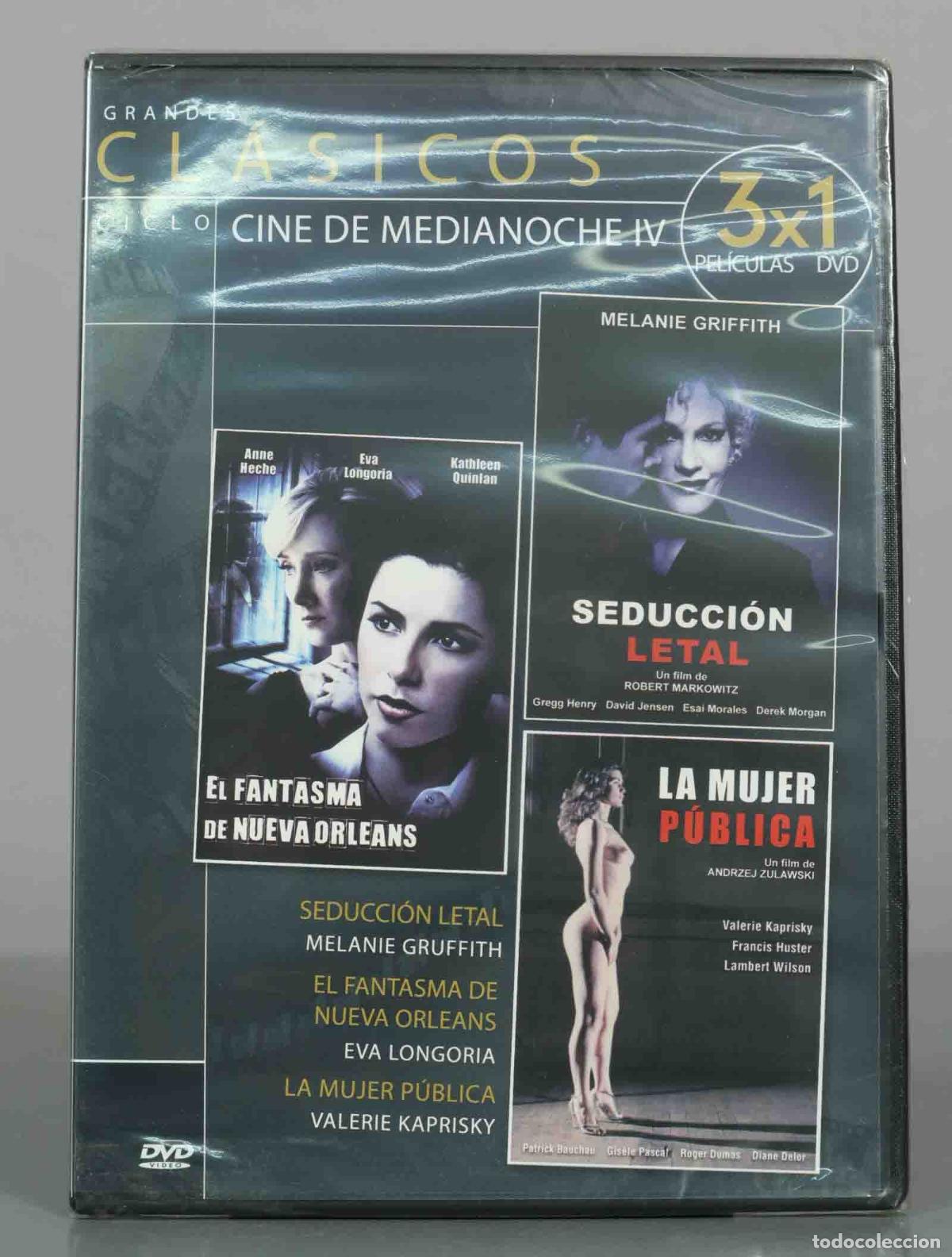 Cinema: DVD. Seducci&oacute;n Letal - El Fantasma de Nueva Orleans - La Mujer P&uacute;blica - Robert Markowit PRECINTADO