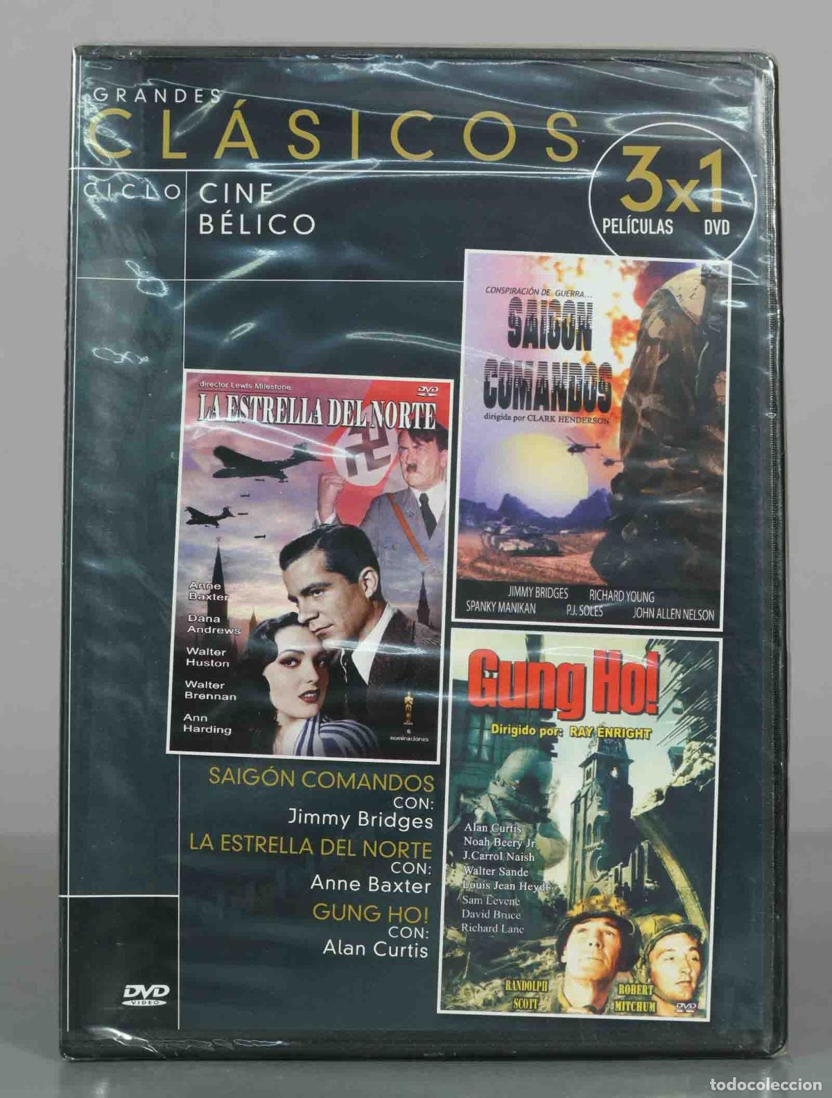 Kino: DVD. Ciclo Cine B&eacute;lico - Saig&oacute;n Comandos, La Estrella del Norte, Gung Ho! - Lewis Milest PRECINTADO