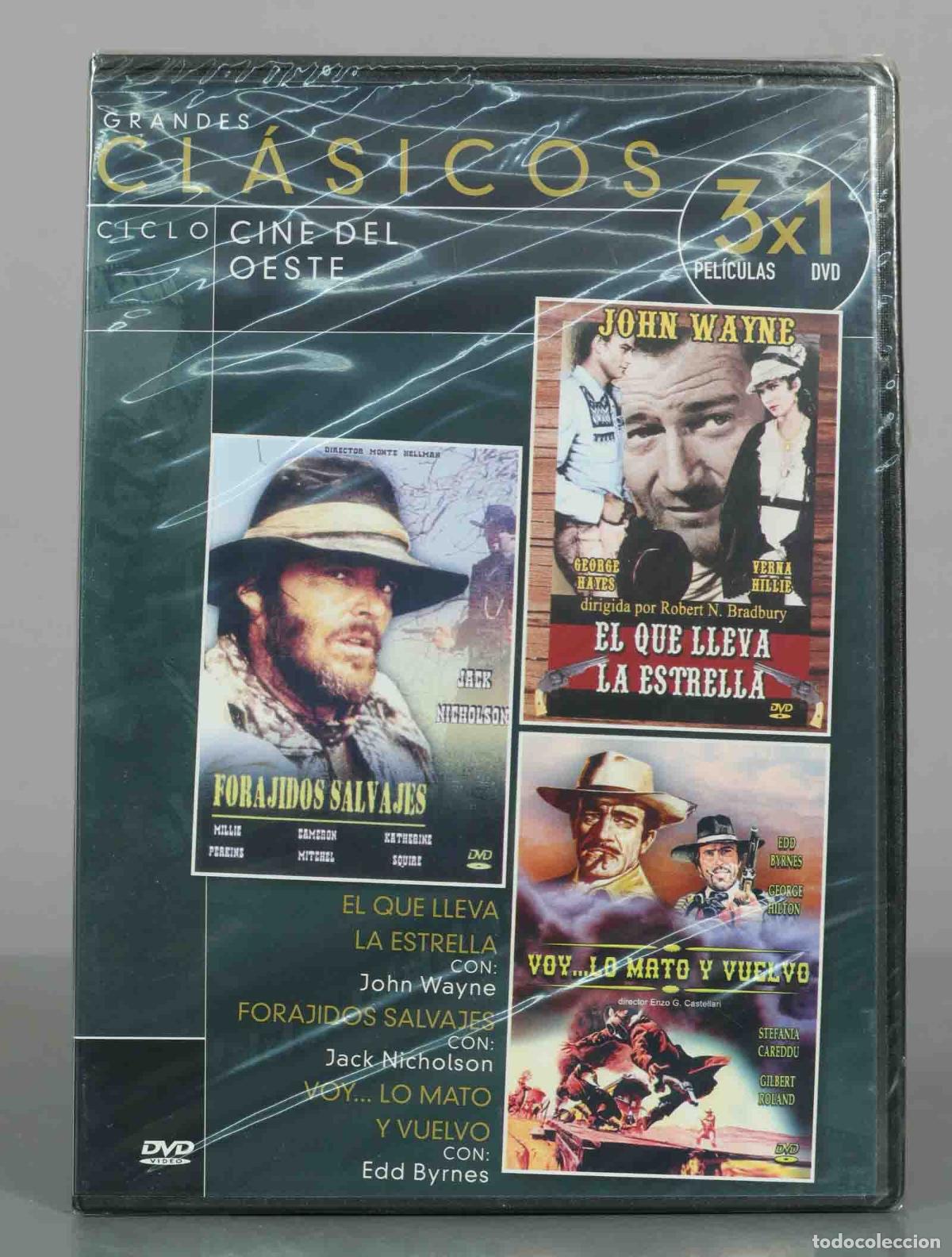 Kino: DVD. Grandes Cl&aacute;sicos: Ciclo Cine del Oeste - El que lleva la estrella, Forajidos salvaj PRECINTADO
