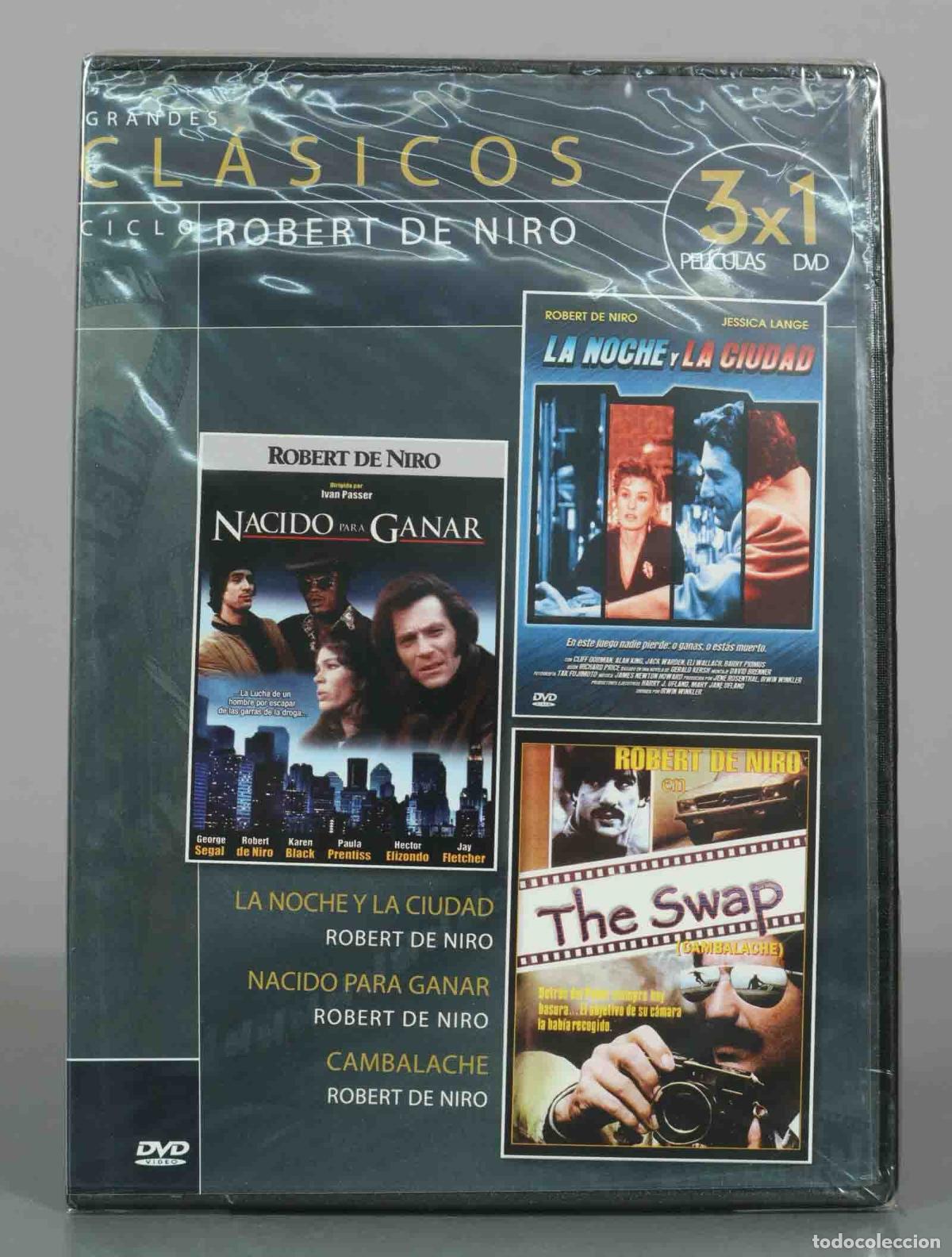 Cinema: DVD. La noche y la ciudad, Nacido para ganar, Cambalache - Robert De Niro PRECINTADO