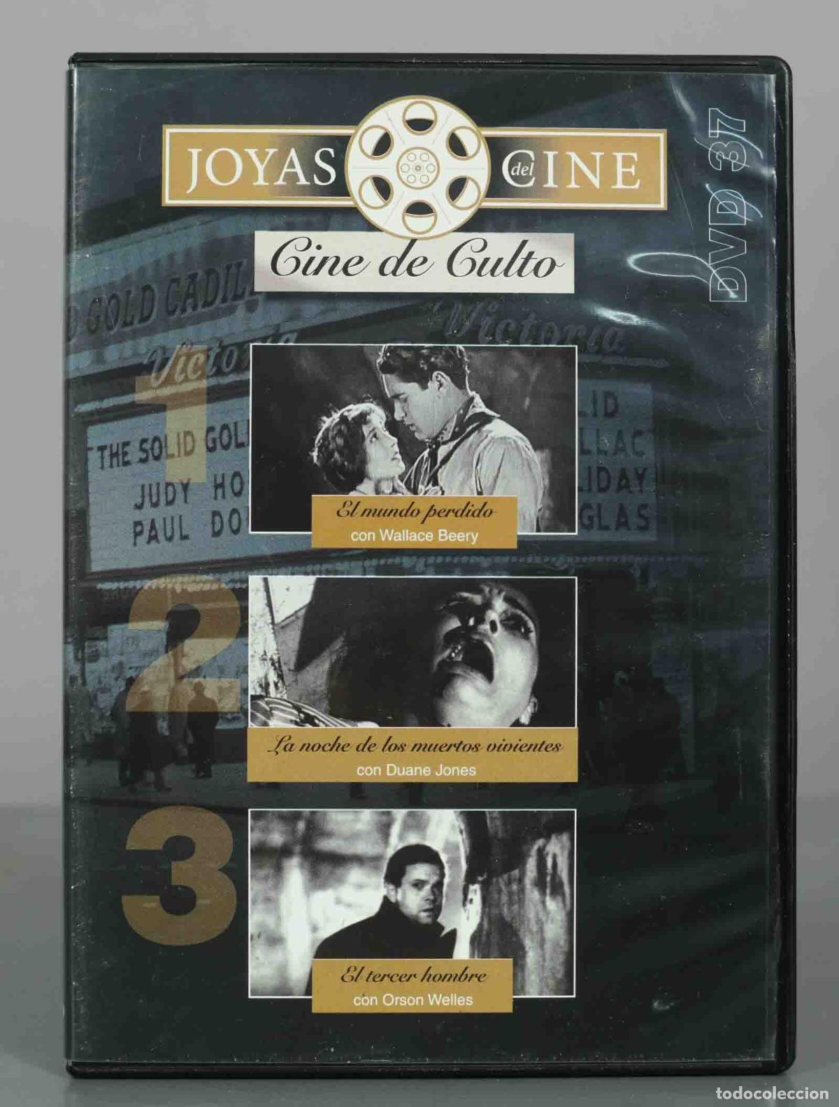 Cine: DVD. Joyas del Cine de Culto - El mundo perdido, La noche de los muertos vivientes, El tercer hombr