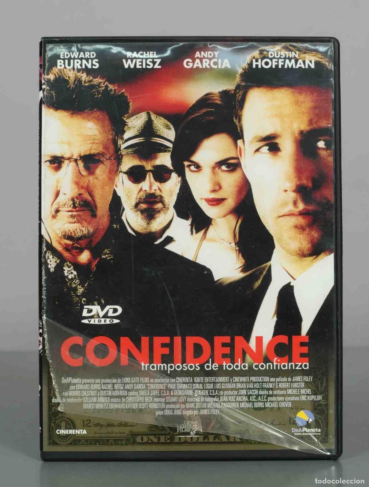 Cinema: DVD. Confidence - James Foley, Edward Burns, Rachel Weisz, Andy Garcia, Dustin Hoffman