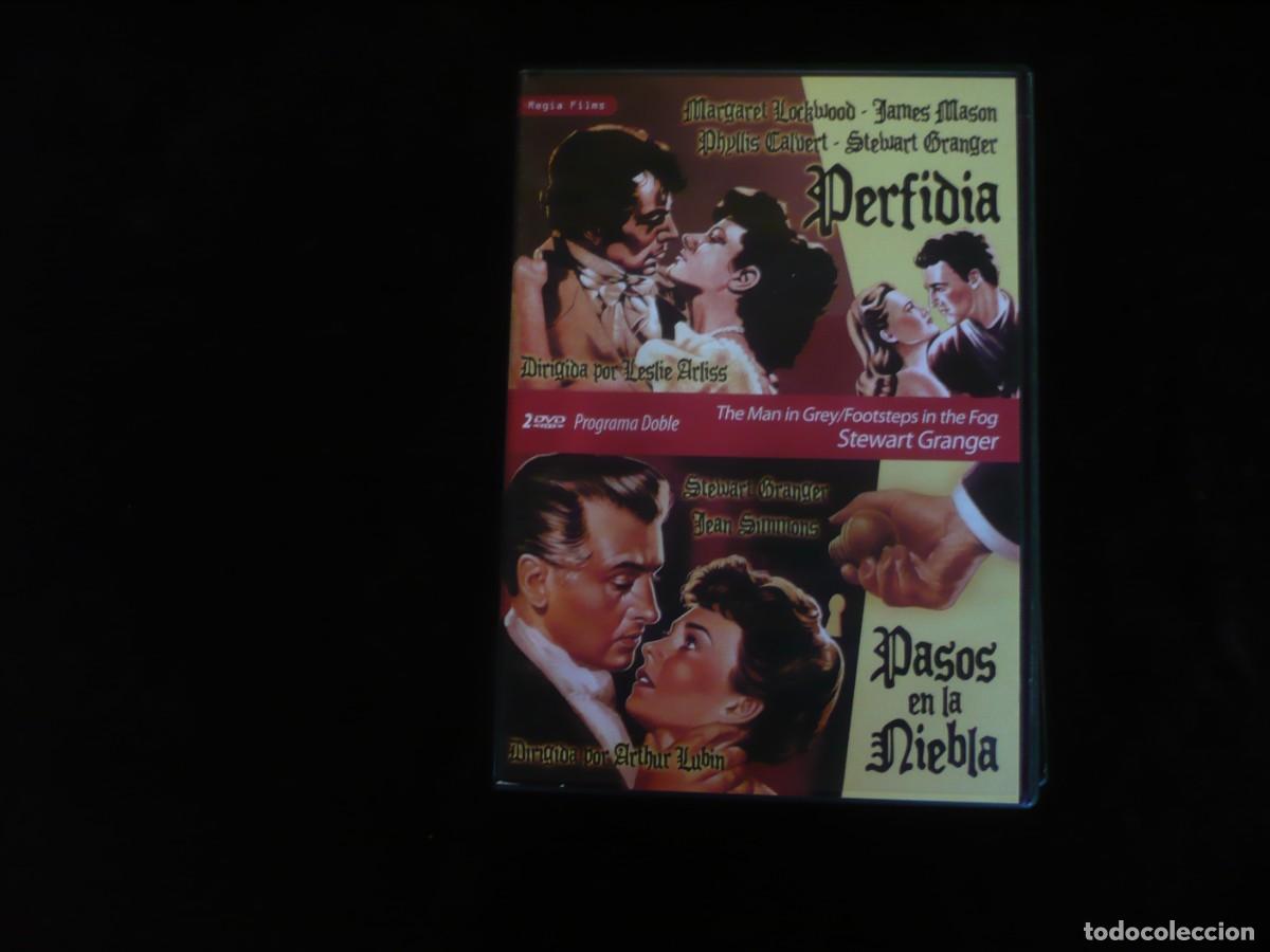 Cine: perfidia + pasos en la niebla - stewart granger - dvd como nuevos