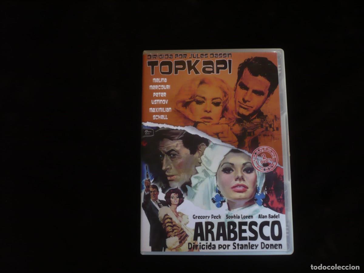 Cine: topkapi + arabesco - dvd casi como nuevos