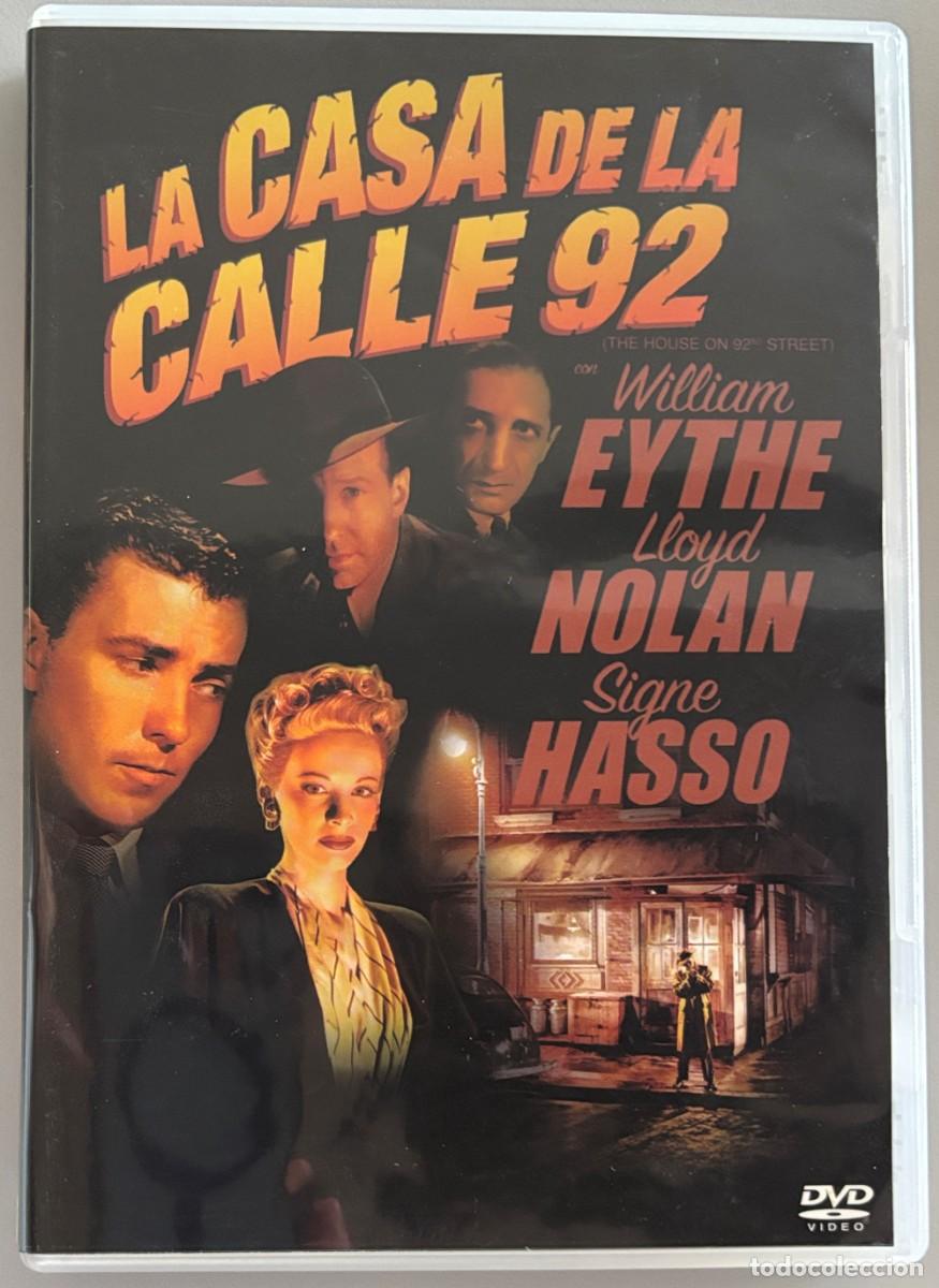 Cine: LA CASA DE LA CALLE 92 (1945) WILLIAM EYTHE, LLOYD NOLAN, SIGNE HASSO- FILM HENRY HATHAWAY