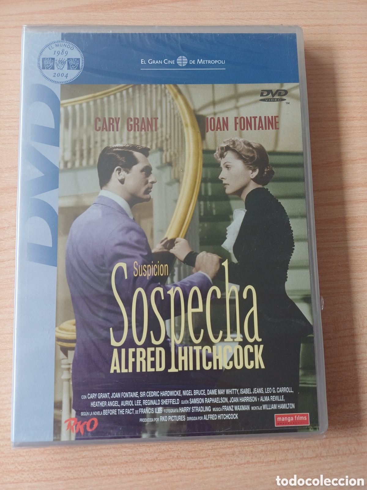Cinema: SOSPECHA DVD PRECINTADO ALFRED HITCHCOCK GRANT FONTAINE