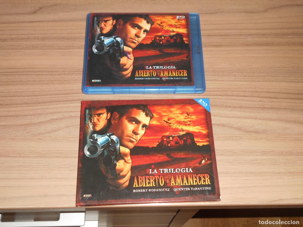 Cine: ABIERTO AL AMANECER La Trilogia 3 BLU-RAY DISC de QUENTIN TARANTINO Robert Rodriguez DISCOS NUEVOS