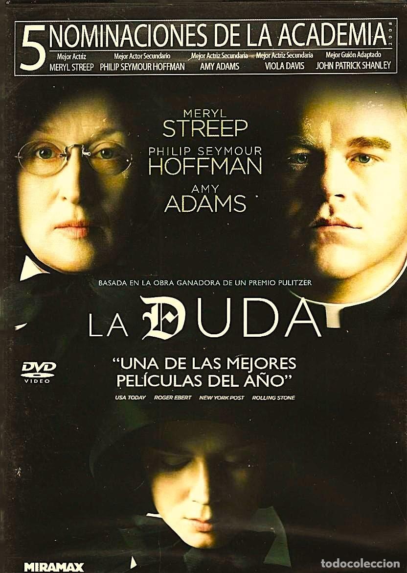 Cine: La duda (Doubt, 2008 Dir: John Patrick Shanley. Meryl Streep, Philip Seymour Hoffman. DVD.