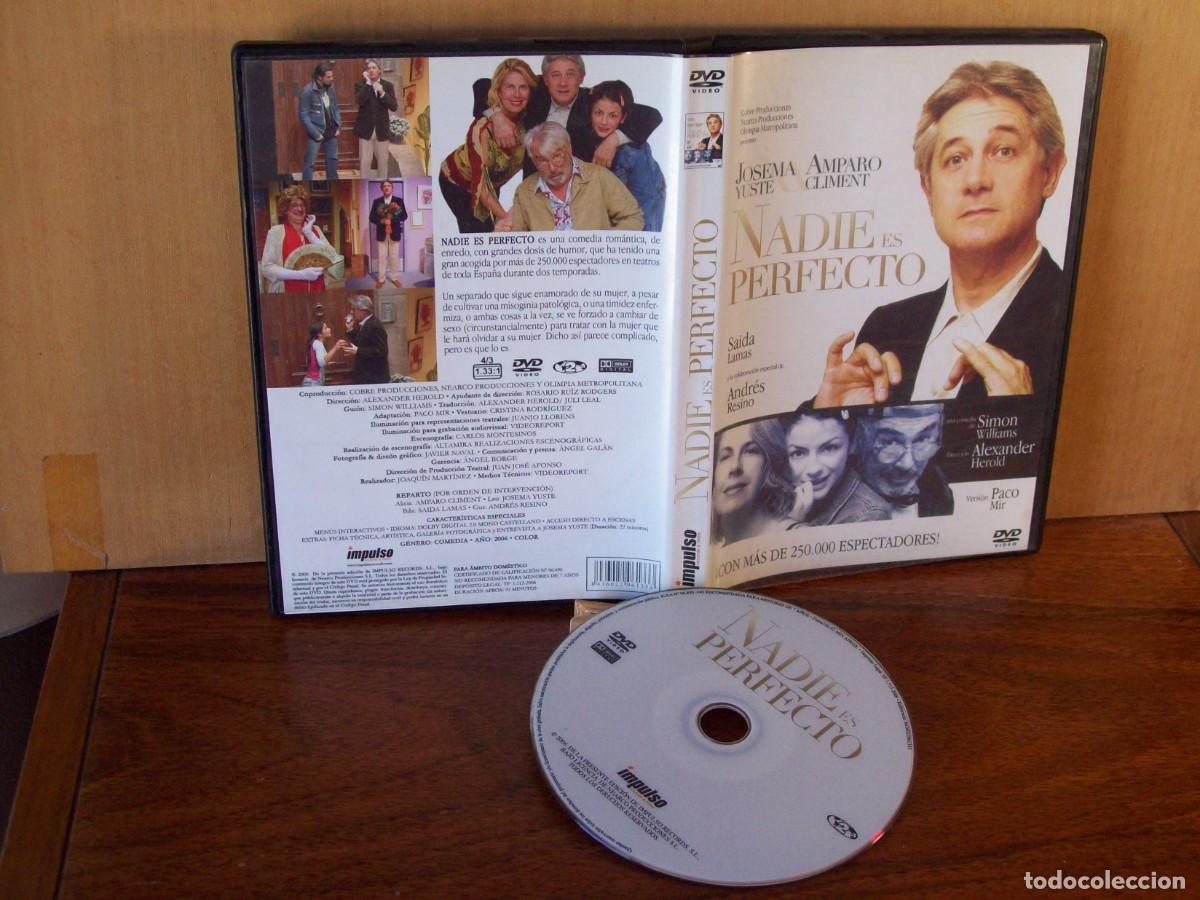 Cine: NADIE ES PERFECTO - JOSEMA YUSTE - AMPARO CLIMENT - SAIDA LAMAS - ANDRES RESINO - DVD