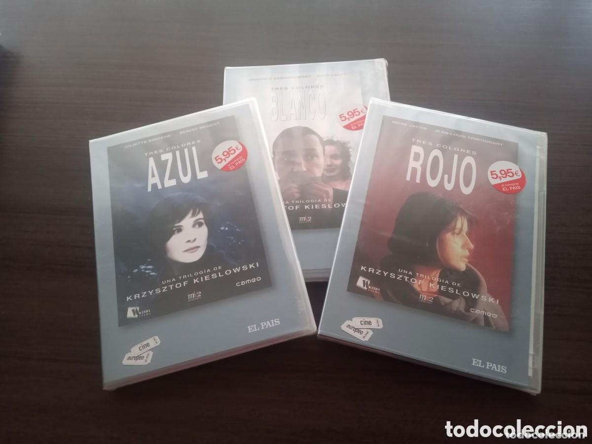 Cine: Tres Colores. Blanco + Azul + Rojo (K. Kiesloweski, 1990-1992) - 3 DVD Edicion El Pa&iacute;s precintadas