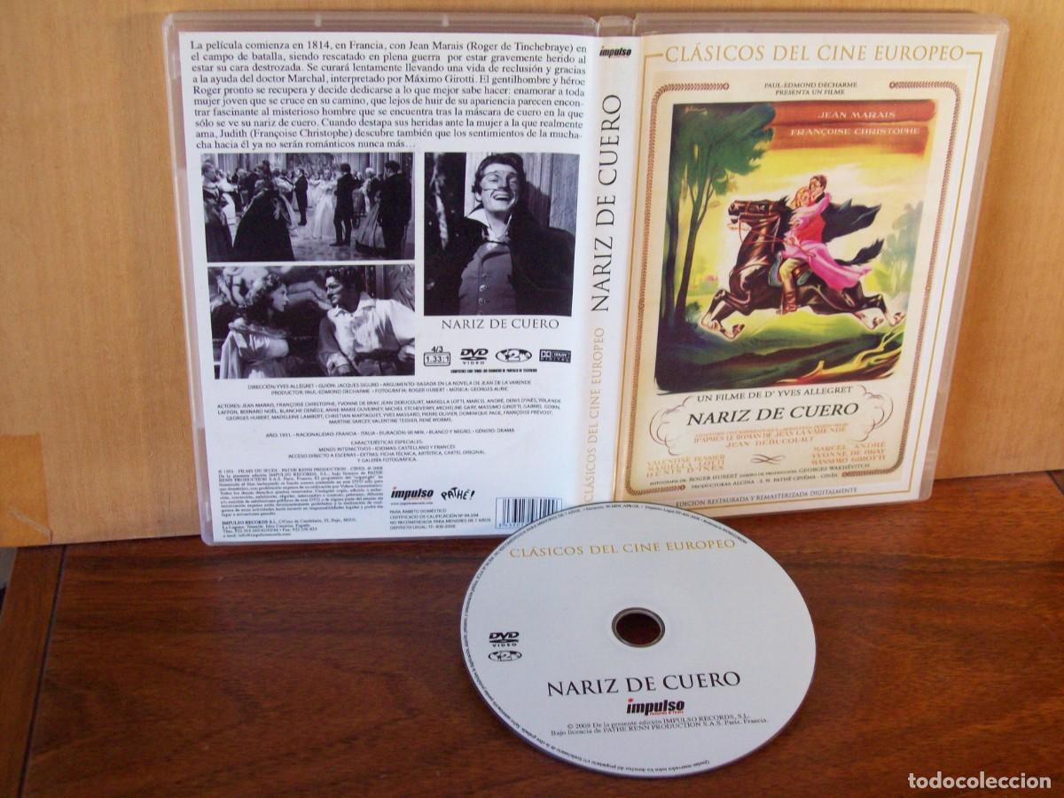 Cine: NARIZ DE CUERO - JEAN MARAIS - FRANCOISE CHRISTOPHE - DVD EN BLANCO Y NEGRO