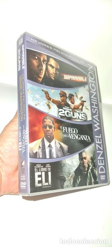 Cine: DVD Denzel Washington: Imparable/2 Guns/ El Fuego de la venganza/El libro de Eli. PRECINTADO