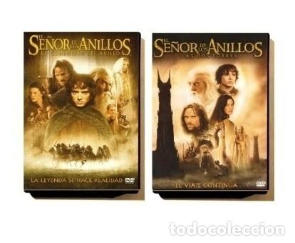 Cine: �A424 - [2 DVDS x 4 DISCOS]. EL SE&Ntilde;OR DE LOS ANILLOS. [LAS DOS TORRES + LA COMUNIDAD DEL ANILLO].