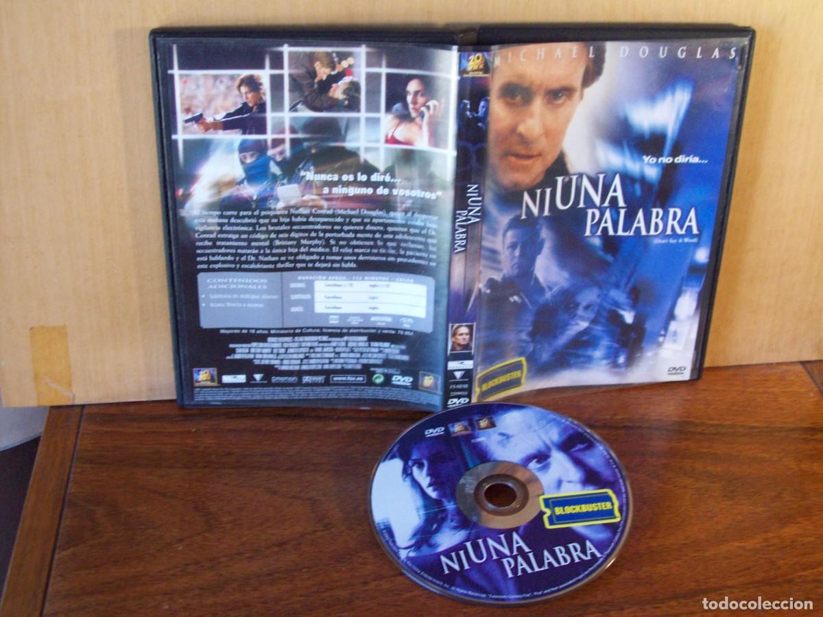 Cine: NI UNA PALABRA - MICHAEL DOUGLAS - SEAN BENN - BRITANY MURPHY - DVD DE VIDEOCLUB
