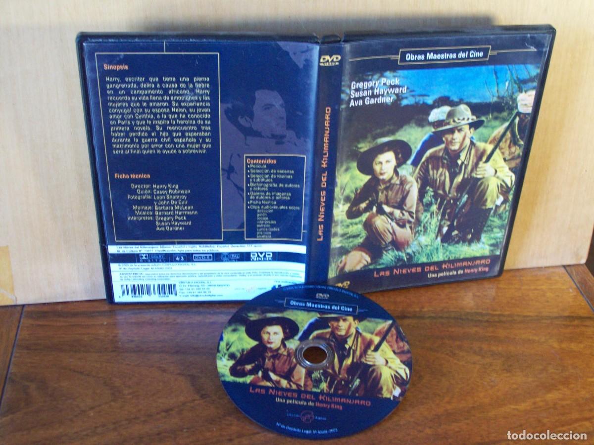 Cine: LAS NIEVES DEL KILIMANJARO -GREGORY PECK - SUSAN HAYWARD - AVA GARDNER - DVD