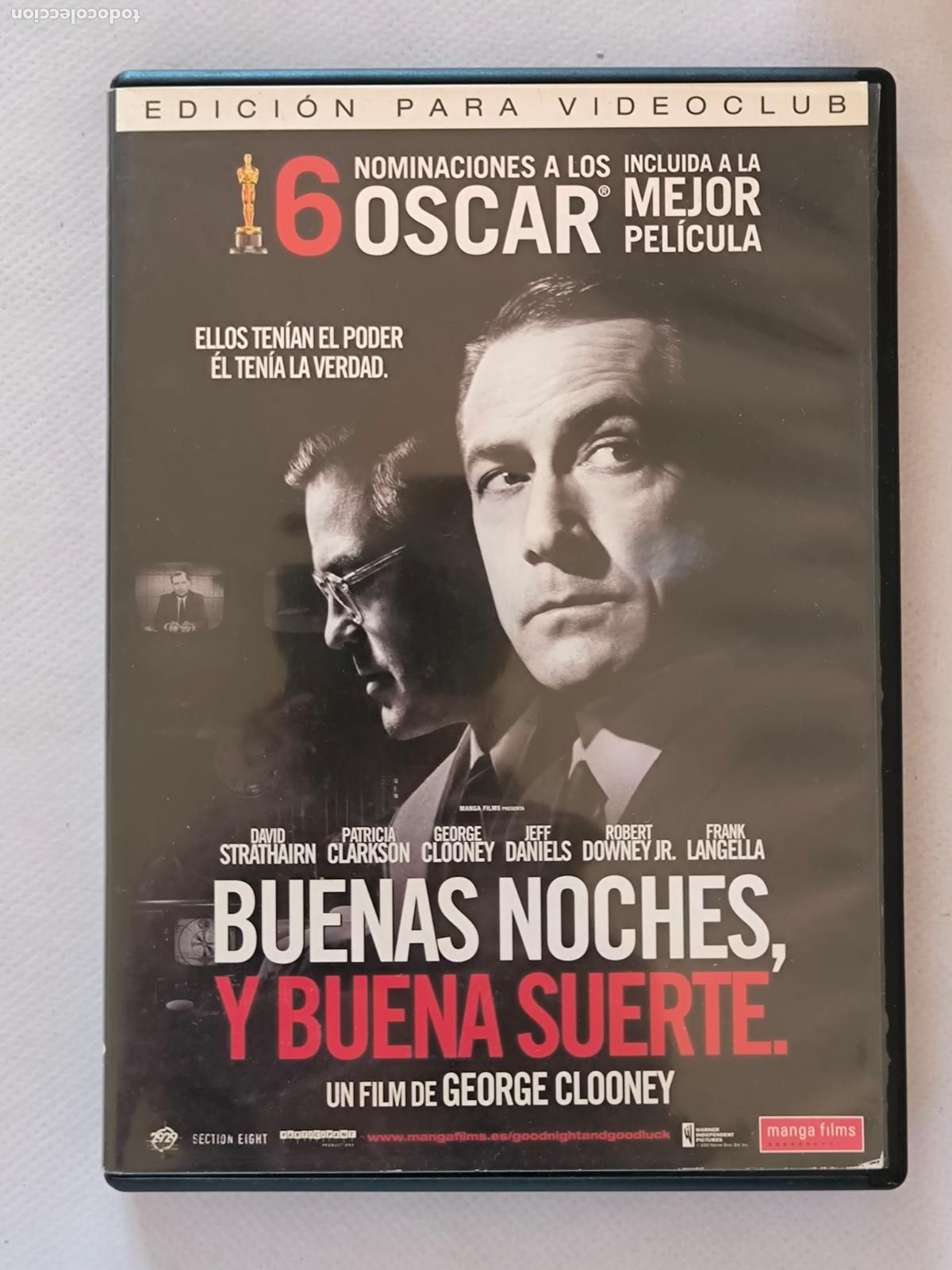 Cine: DVD BUENAS NOCHES, Y BUENA SUERTE - EDICION DE ALQUILER (5X)