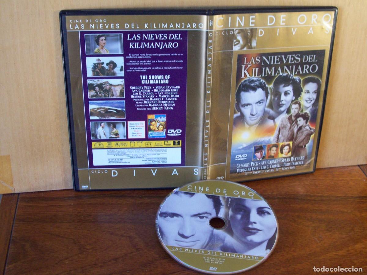 Cine: LAS NIEVES DEL KILIMAJARO - GREGORY PECK - AVA GARDNER - SUSAN HAYWARD - DVD CAJA FINA