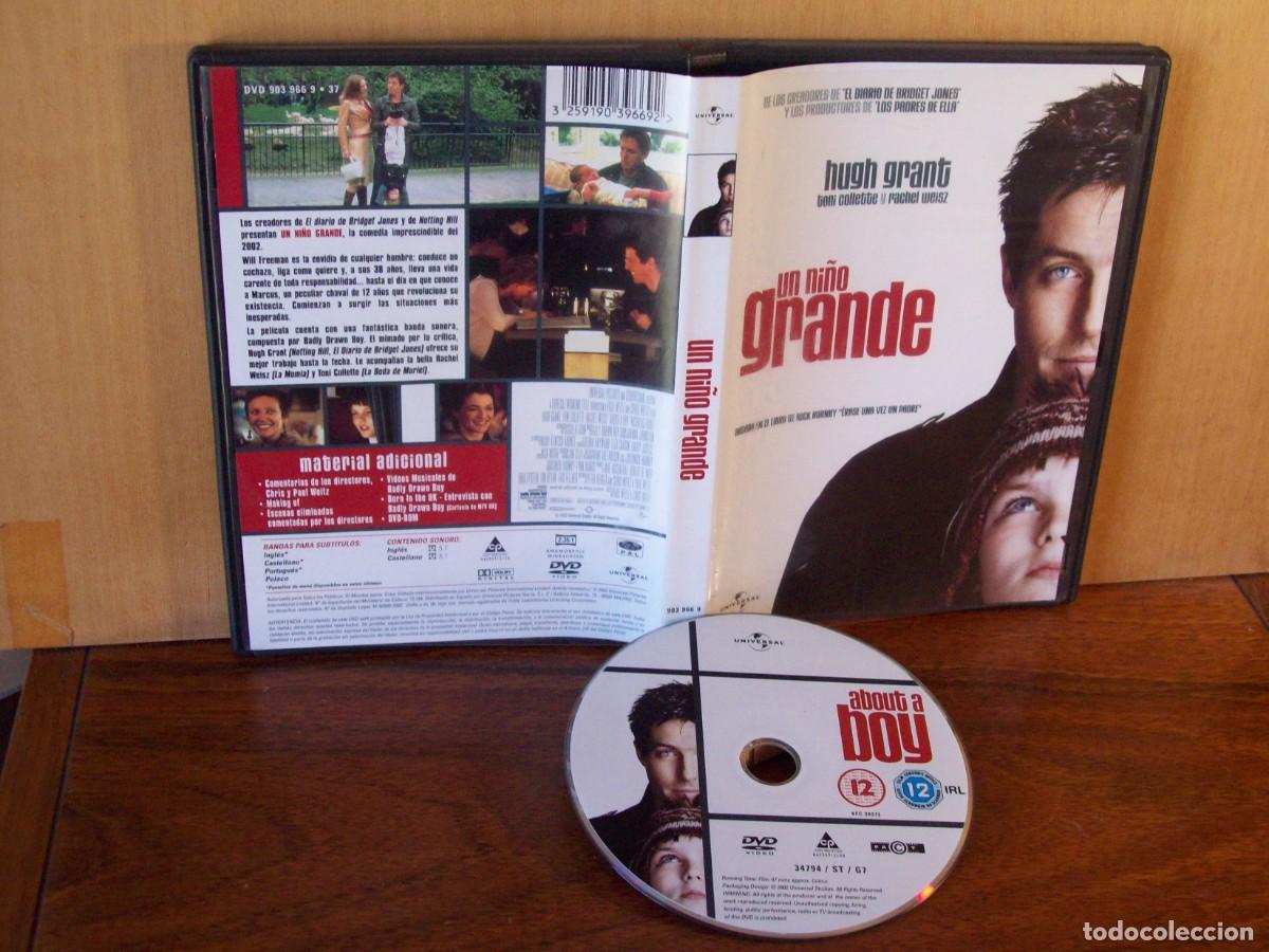 Cine: UN NI&Ntilde;O GRANDE - HUGH GRANT - TOM COLLETTE - RACHEL WEISZ - NICHOLAS HOULT - DVD