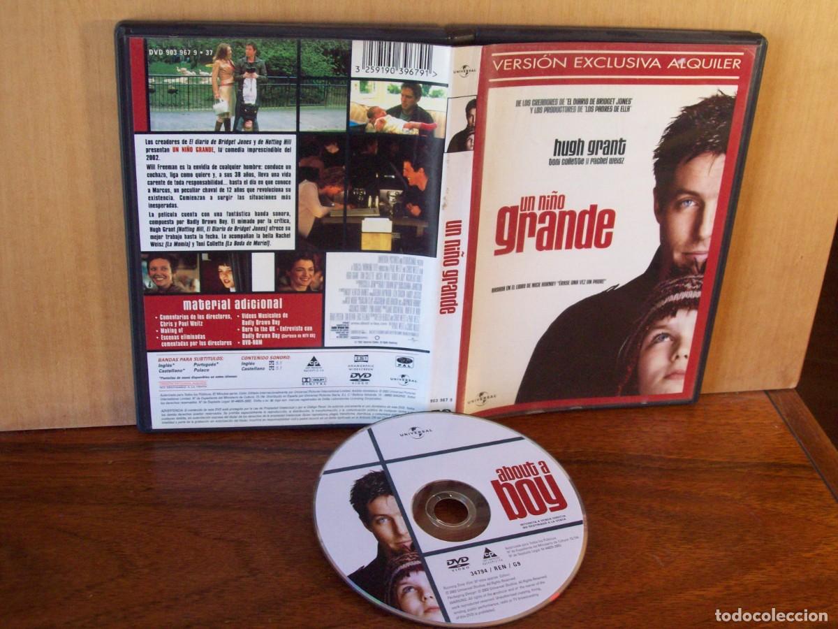 Cine: UN NI&Ntilde;O GRANDE - HUGH GRANT - TONI COLLETTE - RACHEL WEISZ - DVD EDICION ALQUILER