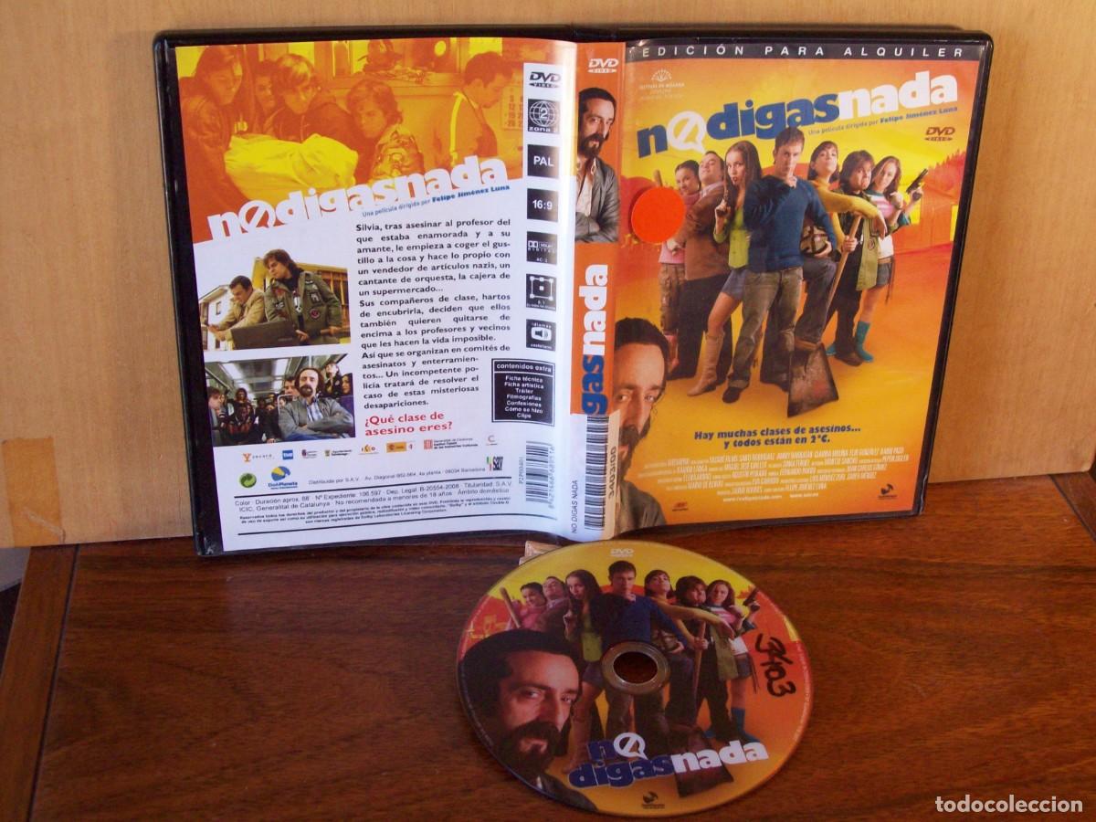 Cine: NO DIGAS NADA - SANTI RODRIGUEZ - JIMMY BARNATAN - CLAUDIA MOLINA - DVD EDICION ALQUILER
