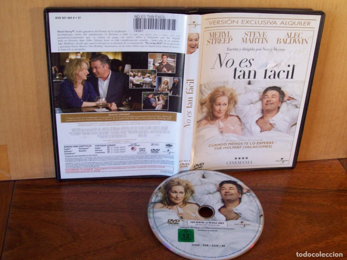 Cine: NO ES TAN FACIL - MERYL STREEP - STEVE MARTIN - ELEC BALDWIN - DVD EDICION ALQUILER