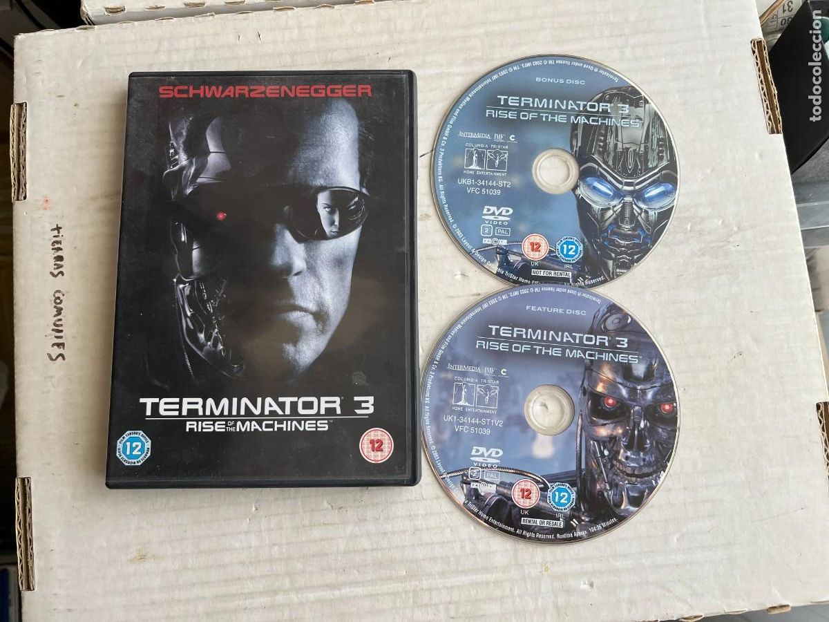 Cine: TERMINATOR 3 RISE OF THE MACHINES - DVD PELICULA KREATEN INGLES