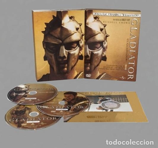 Cin&eacute;ma: [DOBLE DVD EDICION ESPECIAL EXTENDIDA 3 DISCOS]. GLADIATOR. RUSSELL CROWE. PELICULA. CINE.