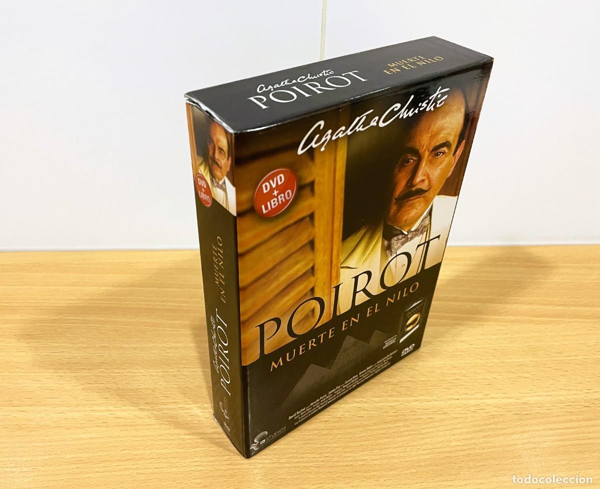 Cine: CAJA CON DVD + LIBRO DE AGATHA CHRISTIE - MUERTE EN EL NILO (2004), CON DAVID SUCHET COMO POIROT