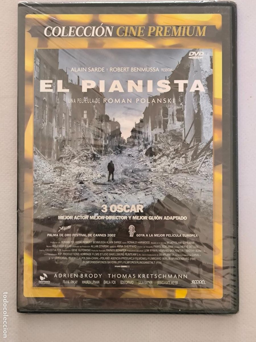 Cin&eacute;ma: DVD EL PIANISTA - ROMAN POLANSKI - CAJA SLIM - NUEVO, PRECINTADO (319)