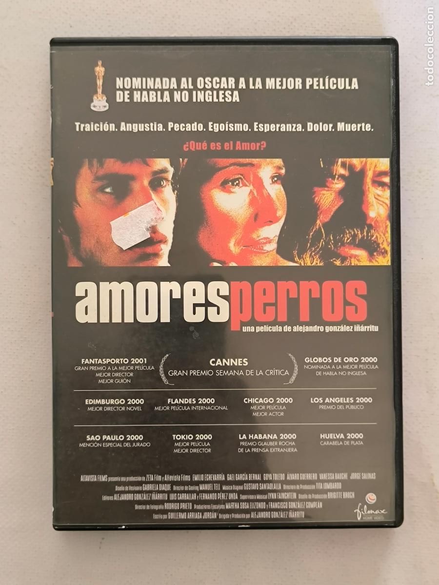 Cine: DVD AMORES PERROS - ALEJANDRO GONZALEZ I&Ntilde;ARRITU - LEER DESCRIPCION (319)