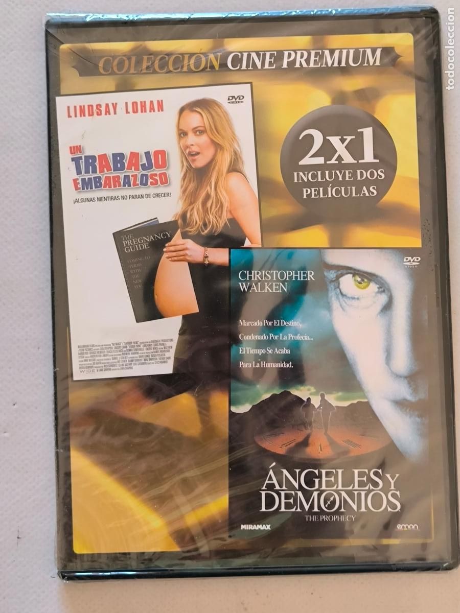 Cin&eacute;ma: DVD UN TRABAJO EMBARAZOSO / ANGELES Y DEMONIOS - 2 PELICULAS - CAJA SLIM - NUEVO, PRECINTADO (6C)