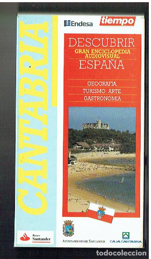 Cine: DESCUBRIR ESPA&Ntilde;A. GRAN ENCICLOPEDIA AUDIOVISUAL. CANTABRIA. VHS.(DVD/&Ntilde;)G.