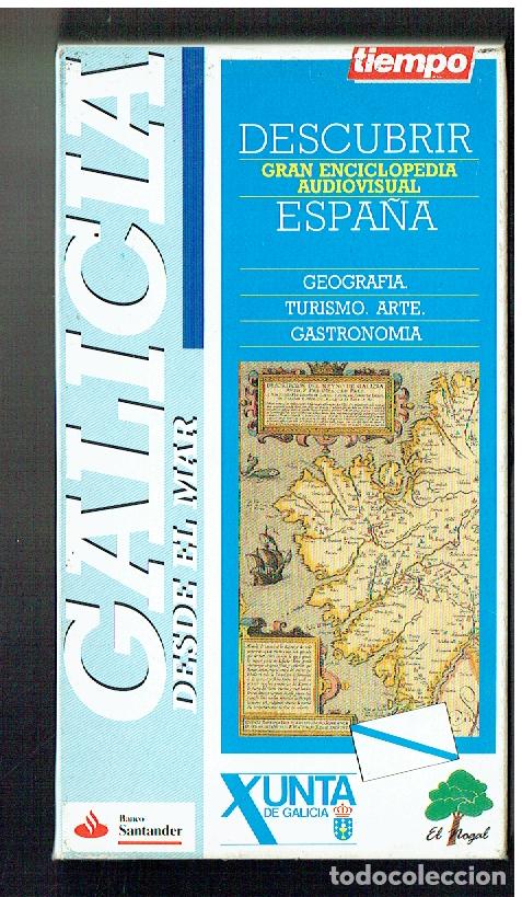 Cine: DESCUBRIR ESPA&Ntilde;A. GRAN ENCICLOPEDIA AUDIOVISUAL. GALICIA, DESDE EL MAR. VHS.(DVD/&Ntilde;)G.