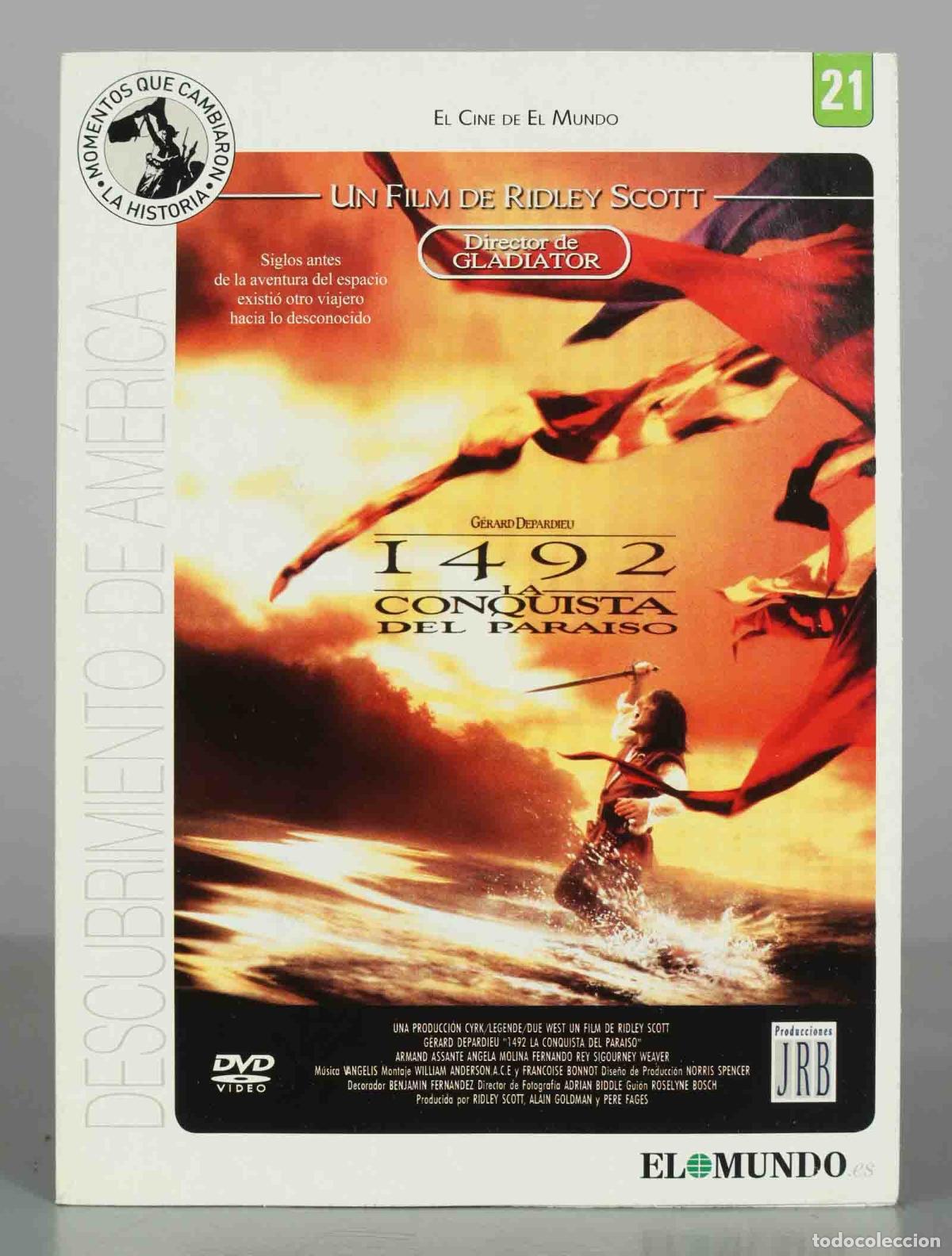 Cinema: DVD. 1492: La conquista del para&iacute;so - Ridley Scott, G&eacute;rard Depardieu, Vangelis