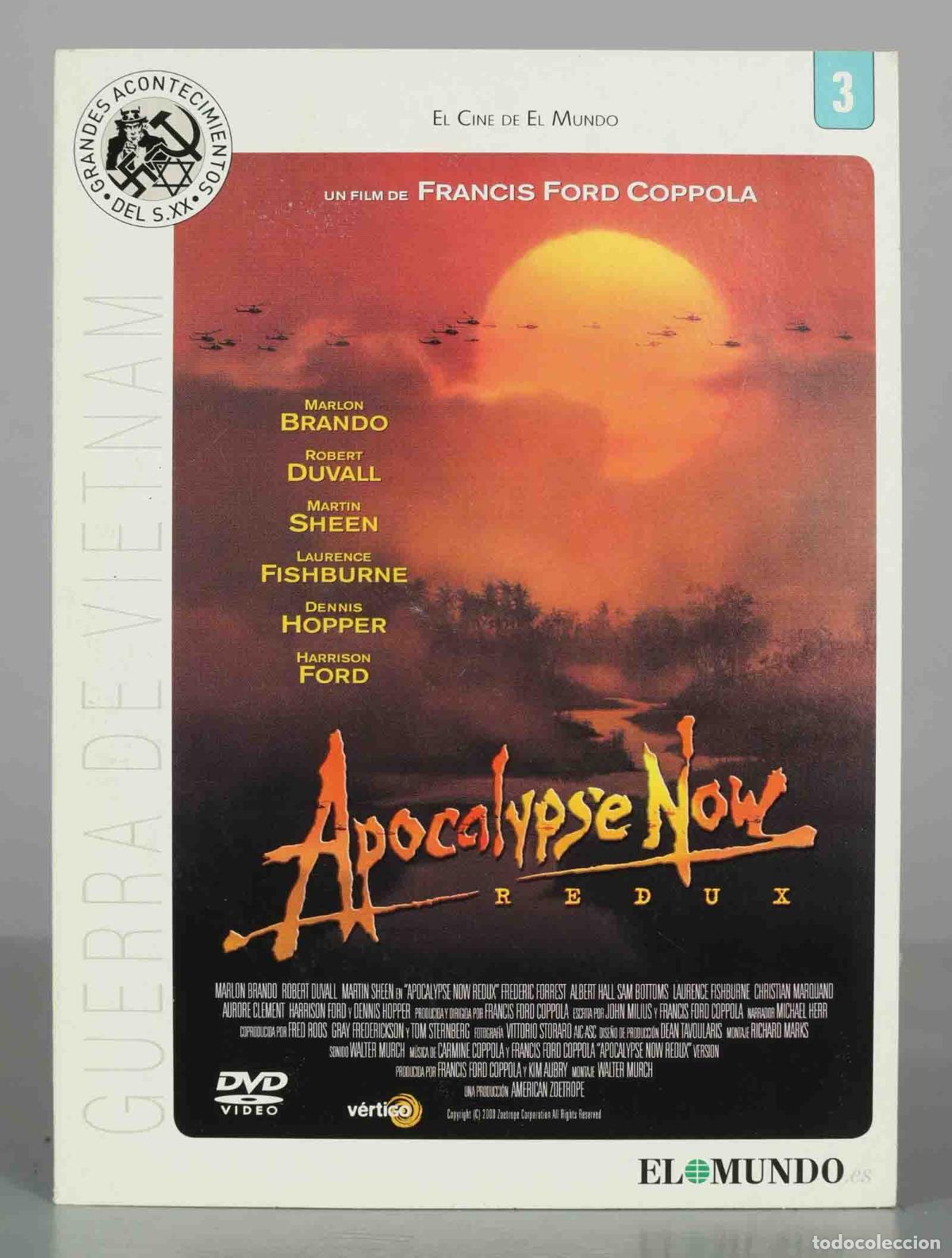 Cinema: DVD. Apocalypse Now Redux - Francis Ford Coppola, Marlon Brando, Robert Duvall, Martin Sheen