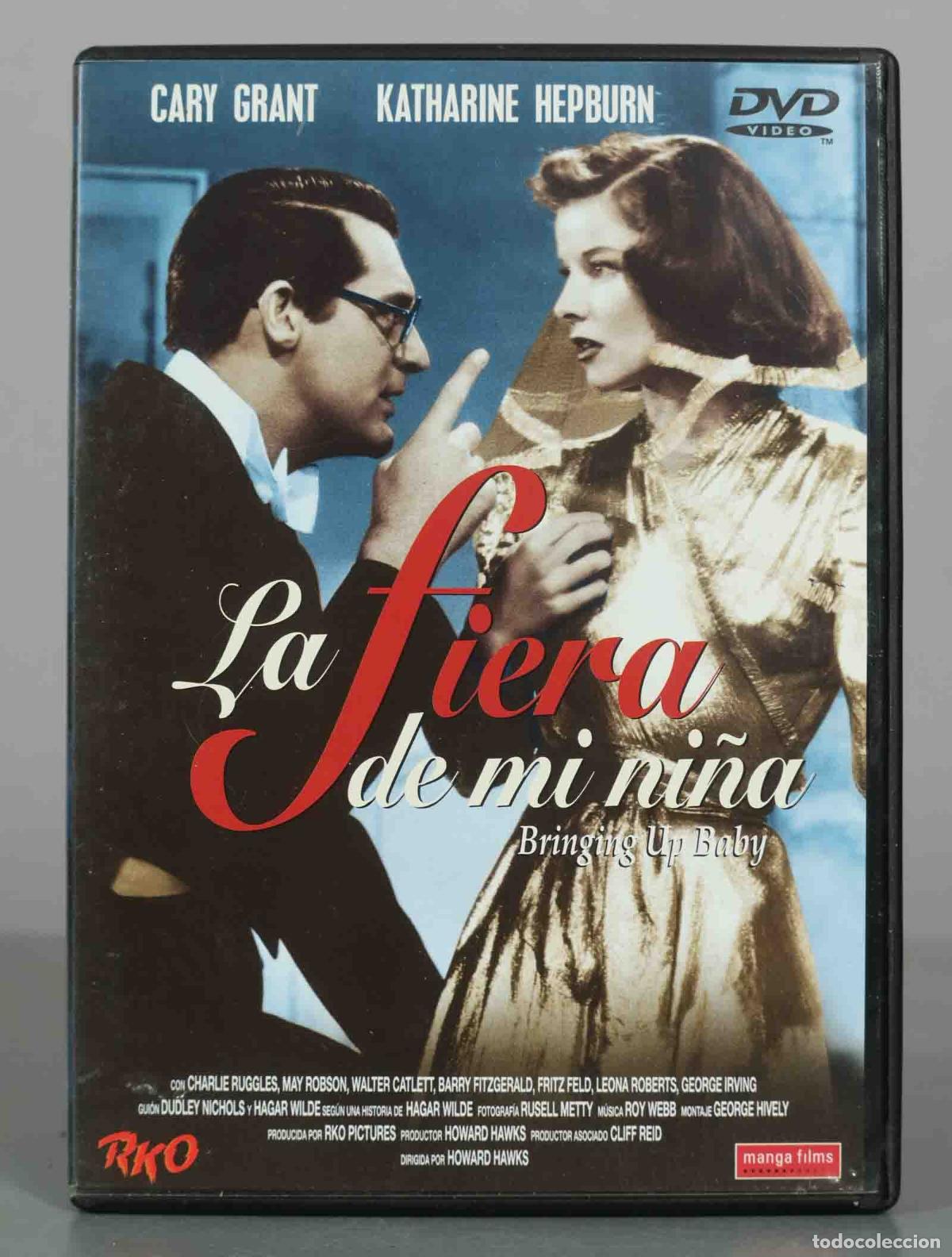 Cine: DVD. La fiera de mi ni&ntilde;a (Bringing Up Baby) - Howard Hawks, Cary Grant, Katharine Hepburn - Manga F