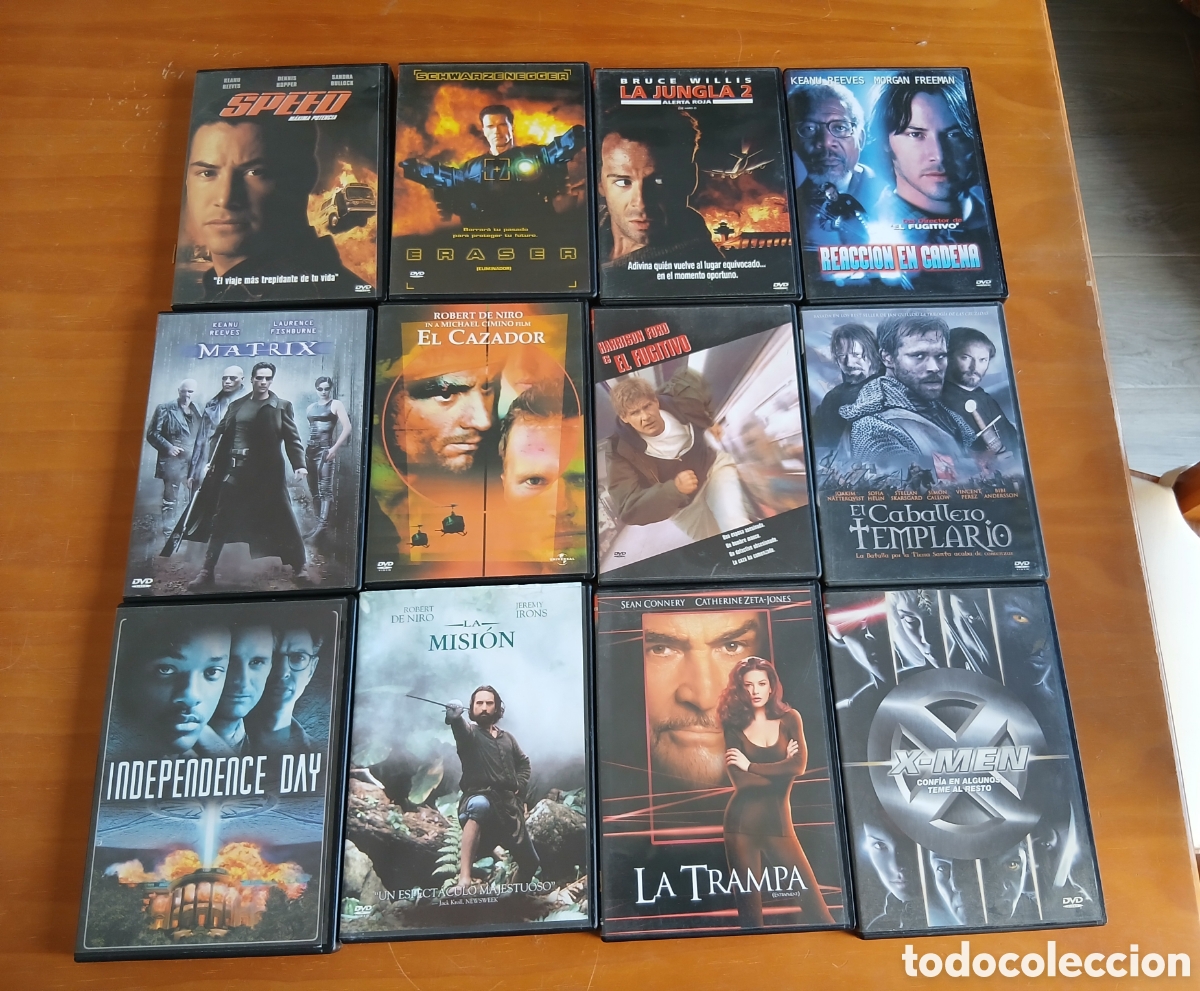 Cine: Lote 60 DVDs Acci&oacute;n/Thriller/Aventura