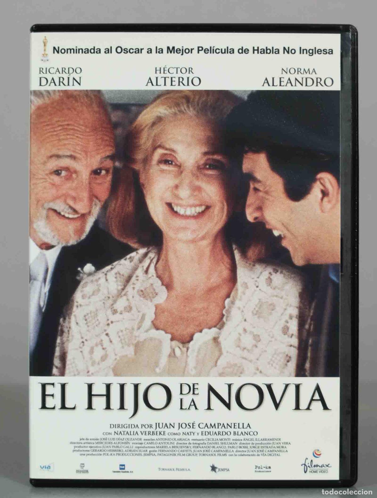Cine: DVD. El Hijo de la Novia - Juan Jos&eacute; Campanella, Ricardo Dar&iacute;n, H&eacute;ctor Alterio, Norma Aleandro