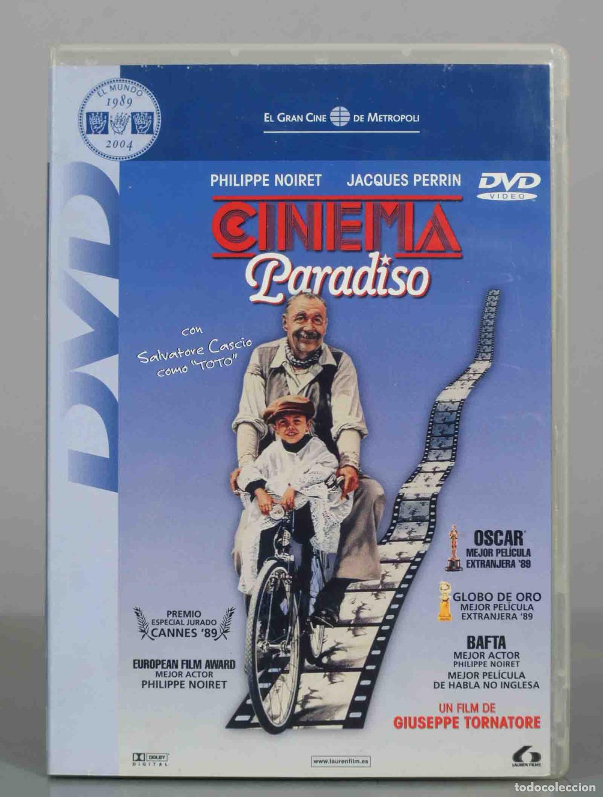 Cine: DVD. Cinema Paradiso - Giuseppe Tornatore, Philippe Noiret, Jacques Perrin, Pupella Maggio, Salvato