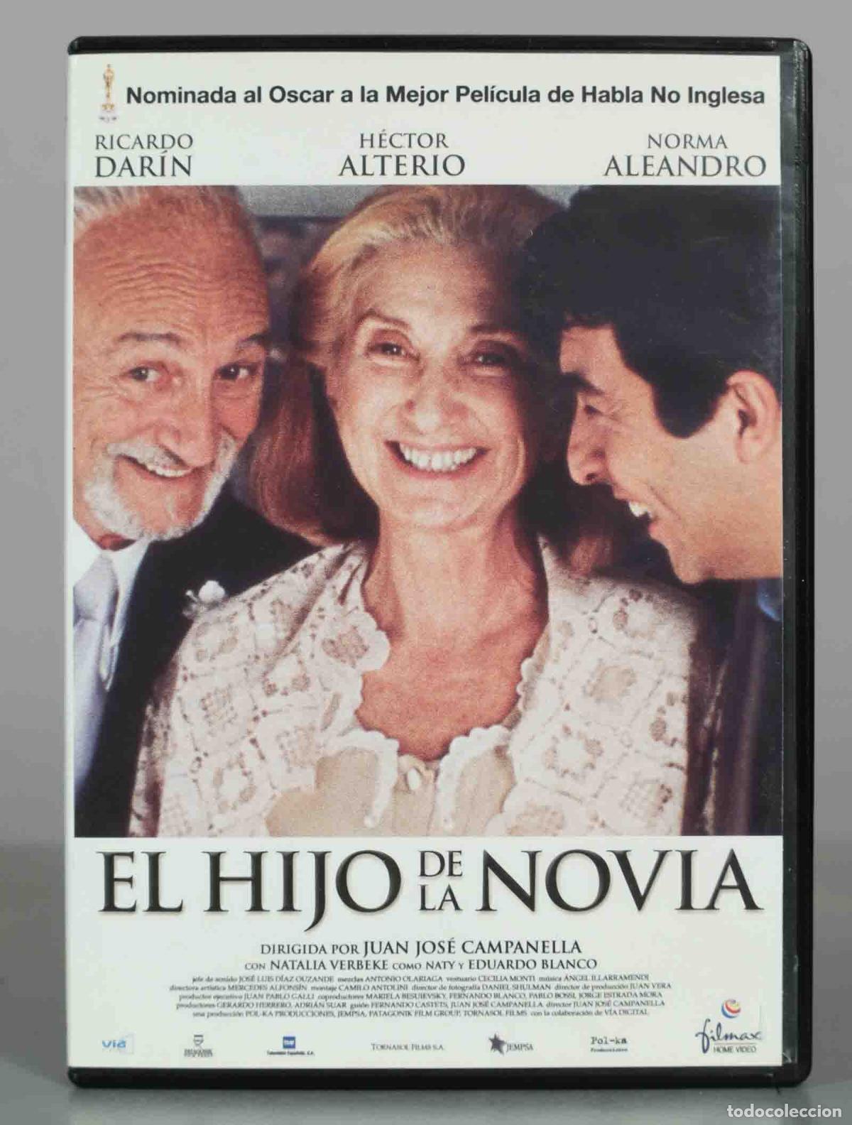 Cine: DVD. El hijo de la novia - Juan Jos&eacute; Campanella, Ricardo Dar&iacute;n, H&eacute;ctor Alterio, Norma Aleandro