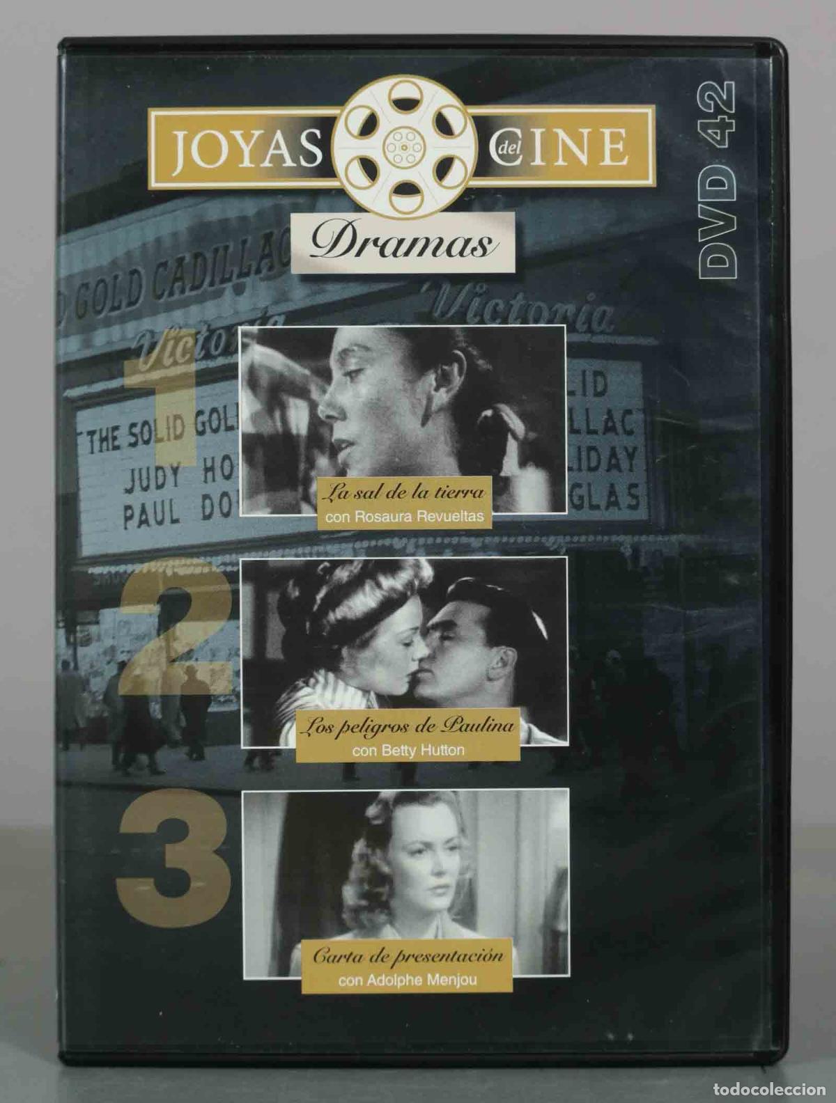 Cine: DVD. Joyas Del Cine: Dramas - La sal de la tierra, Los peligros de Paulina, Carta de presentaci&oacute;n