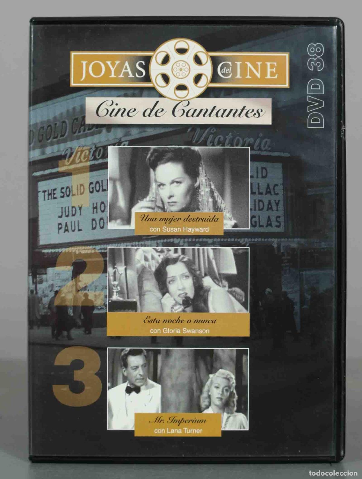 Cine: DVD. Joyas del Cine - Cine de Cantantes - Una mujer destruida, Esta noche o nunca, Mr. Imperium - S
